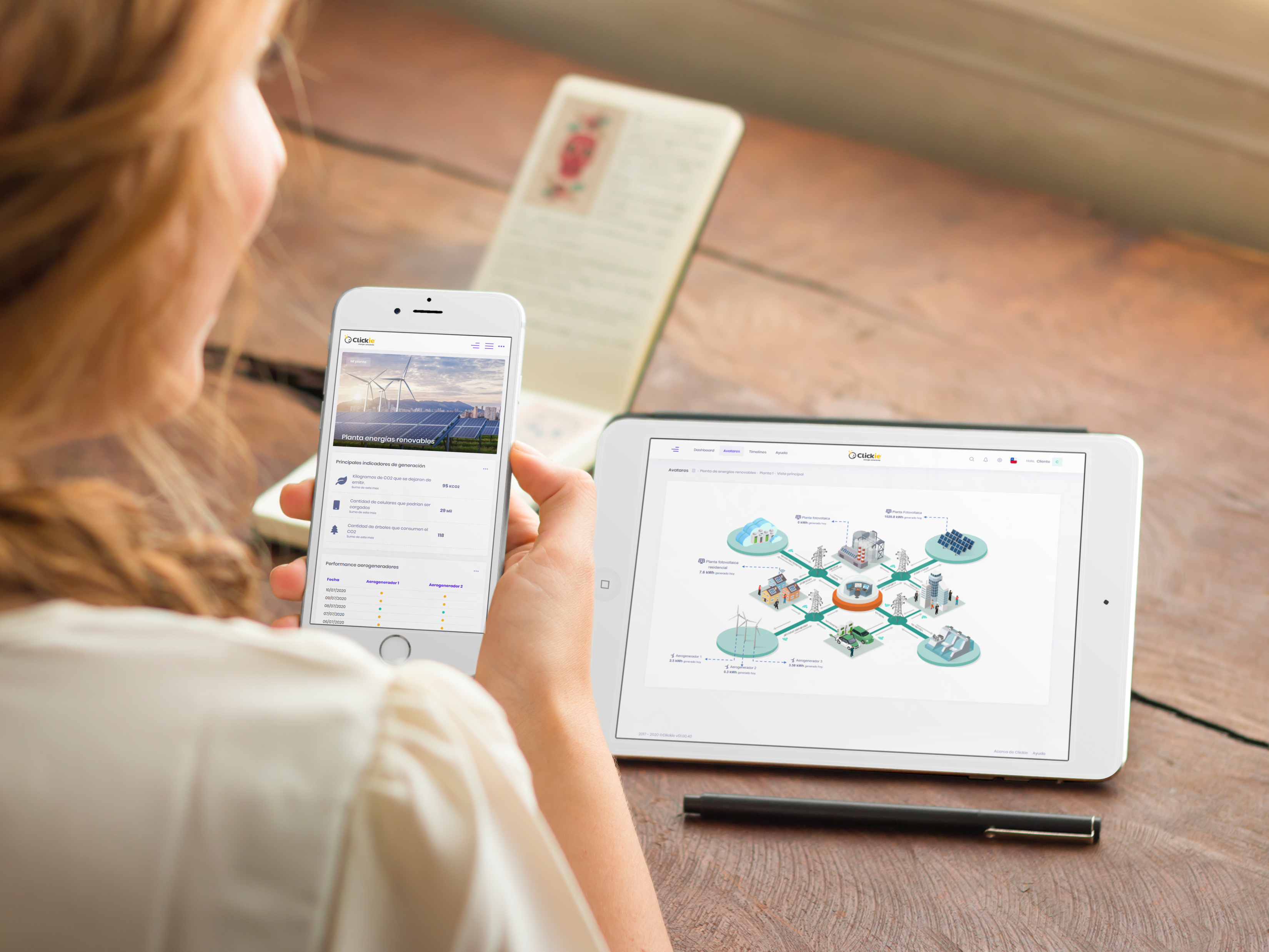 Plataforma de Energía Renovable Clickie